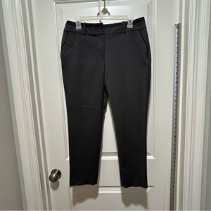 Ann Taylor women’s petite size 8P dark gray dress pants with black edging detail